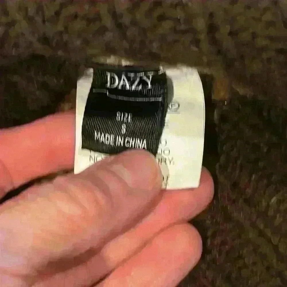 Dazy tan and brown striped sweater size small - Picture 10 of 16